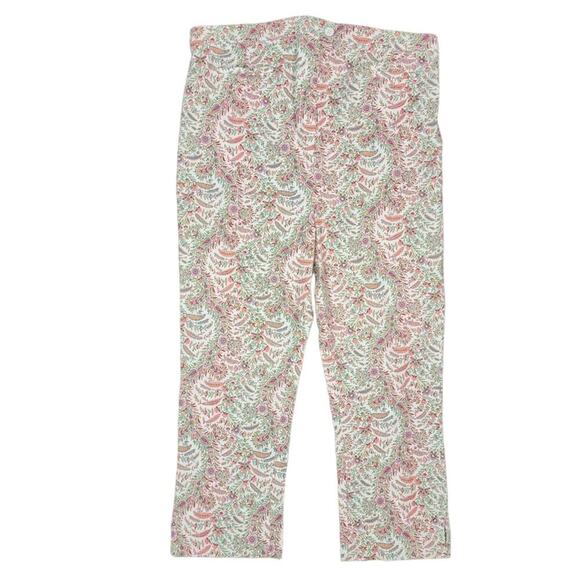 A Pea In The Pod Cropped Maternity Pants Paisley - Picture 1 of 9